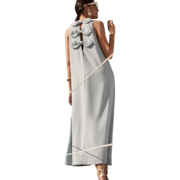 NWT - Tuckernuck, Portia Dress, Blue Fog Floral, Sz M - Picture 7 of 7